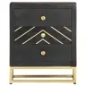Öökapp, Must Ja Kuldne 40 X 30 X 50 Cm Mangopuit