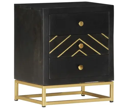 Öökapp, Must Ja Kuldne 40 X 30 X 50 Cm Mangopuit