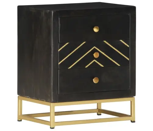 Öökapp, Must Ja Kuldne 40 X 30 X 50 Cm Mangopuit