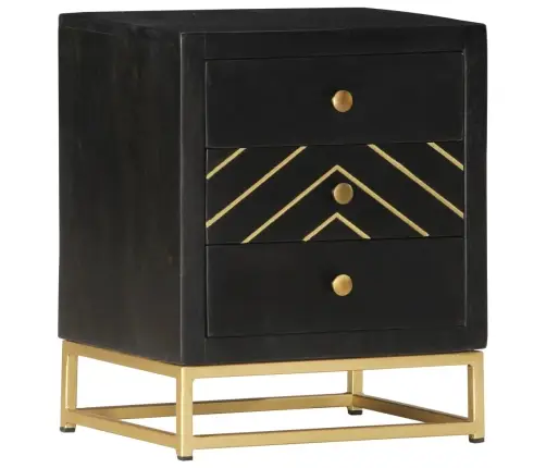 Öökapp, Must Ja Kuldne 40 X 30 X 50 Cm Mangopuit
