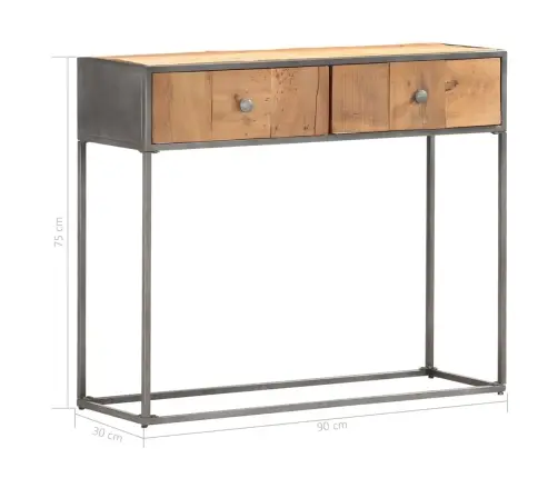Konsoles Galdiņš, 90X30X75 Cm, Pārstrādāts Masīvkoks Vidaxl