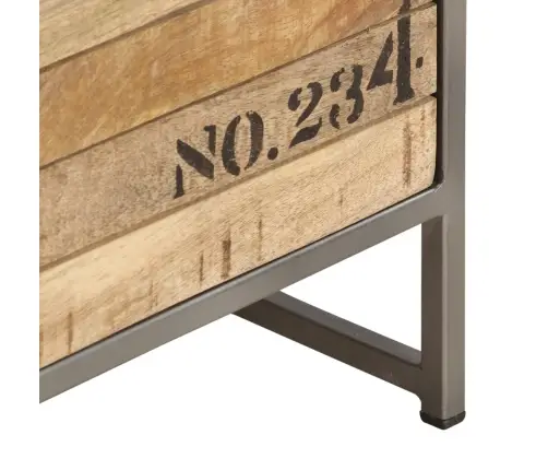 Atvilktņu Skapītis, 45X30X105Cm, Mango Masīvkoks Vidaxl