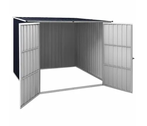 Dārza Šķūnis, Antracītpelēks, 195X198X159 Cm, Cinkots Tērauds Vidaxl