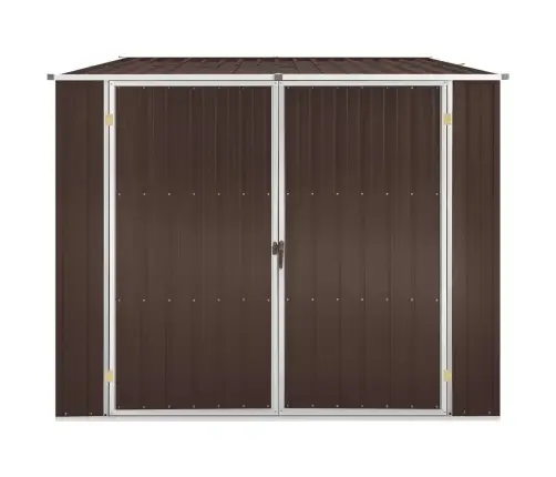 Dārza Šķūnis, Brūns, 195X198X159 Cm, Cinkots Tērauds Vidaxl