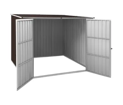 Dārza Šķūnis, Brūns, 195X198X159 Cm, Cinkots Tērauds Vidaxl