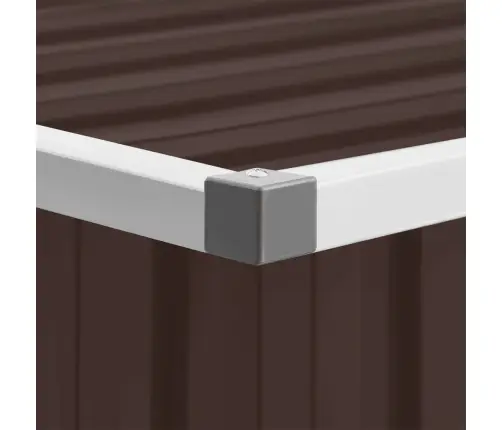 Dārza Šķūnis, Brūns, 195X198X159 Cm, Cinkots Tērauds Vidaxl