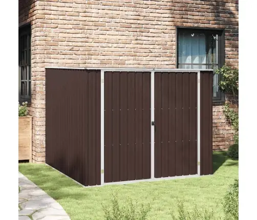 Dārza Šķūnis, Brūns, 195X198X159 Cm, Cinkots Tērauds Vidaxl