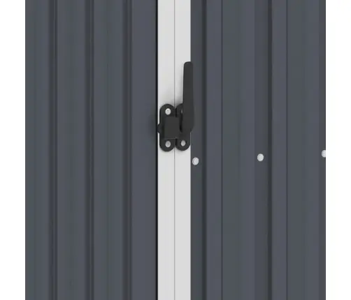 Dārza Šķūnis, Antracītpelēks, 87X98X159 Cm, Cinkots Tērauds Vidaxl