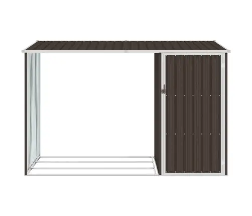 Sodo Malkinė-Pašiūrė, Rudos Spalvos, 245X98X159cm Plienas