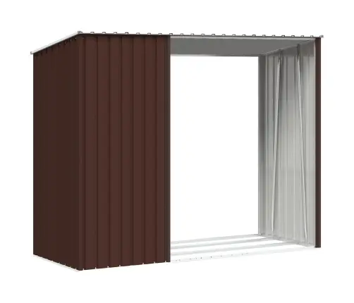 Sodo Malkinė-Pašiūrė, Rudos Spalvos, 245X98X159cm Plienas