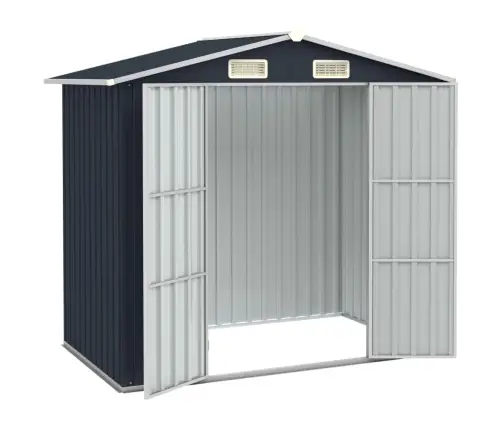 Sodo Pašiūrė, Antracito, 205X129X183cm Galvanizuotas Plienas