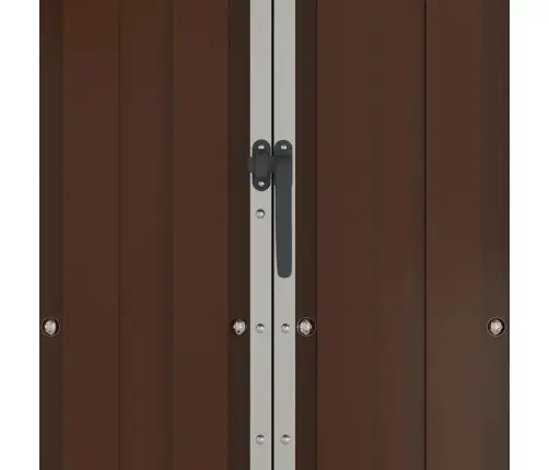 Dārza Šķūnis, Brūns, 116X45X175 Cm, Cinkots Tērauds Vidaxl