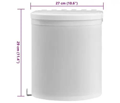 Įmontuojama Virtuvės Šiukšliadėžė, Plastikas, 8L