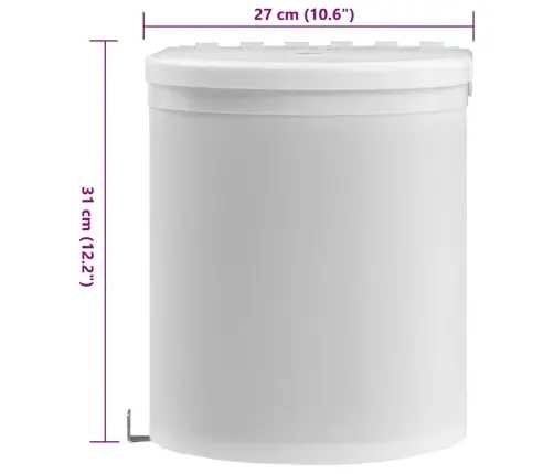 Įmontuojama Virtuvės Šiukšliadėžė, Plastikas, 12L