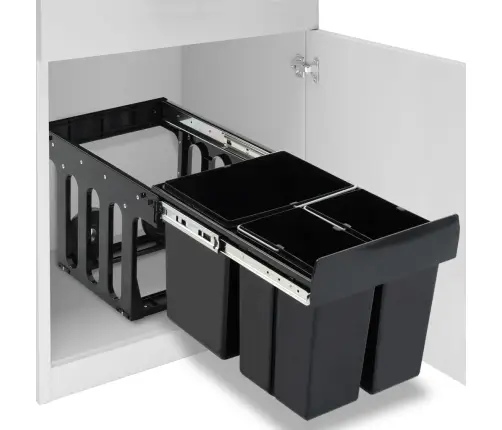 Ištraukiama Virtuvės Spintelės Šiukšliadėžė, 48L, Soft-Close