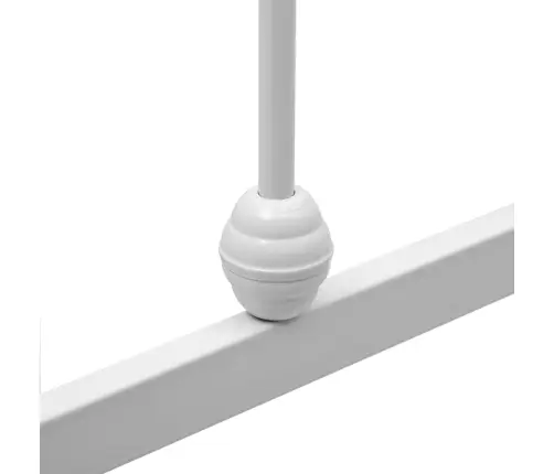 Gultas Rāmis, Balts Metāls, 90X200 Cm Vidaxl