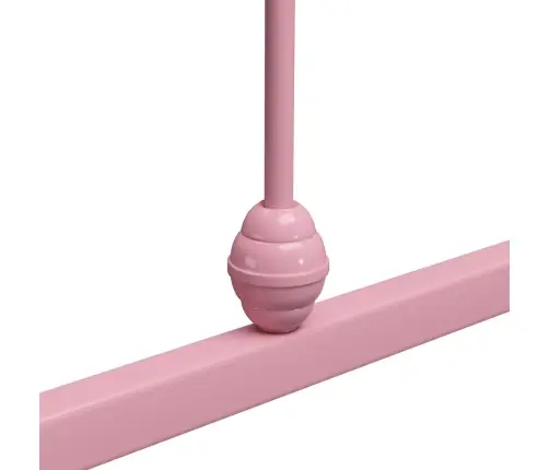 Gultas Rāmis, Rozā Metāls, 90X200 Cm Vidaxl