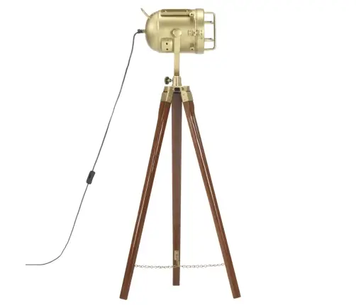 Trikojis Pastatomas Šviestuvas, 97cm Mango Medienos Masyvas