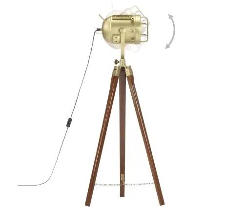 Trikojis Pastatomas Šviestuvas, 97cm Mango Medienos Masyvas