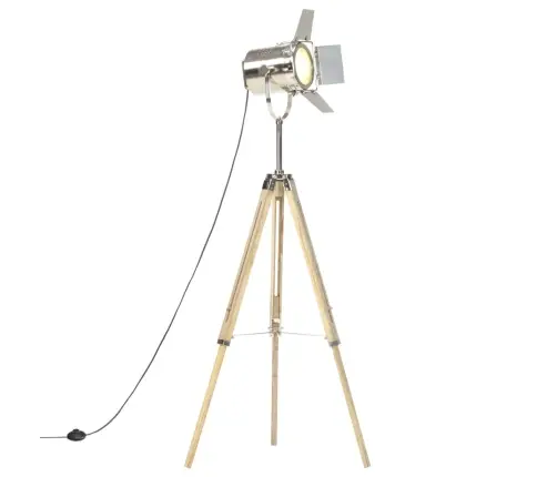 Kolme Jalaga Põrandalamp, Mangopuit, 140 Cm