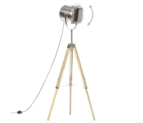 Kolme Jalaga Põrandalamp, Mangopuit, 140 Cm