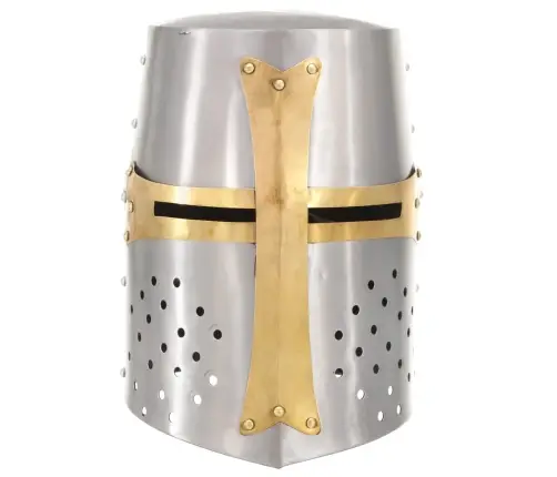 Viduslaiku Krustnešu Ķivere, Replika, Sudraba Krāsas Tērauds Vidaxl