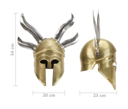 Graikijos Kario Šalmas, Žalvario, Plienas, Antikvarinė Kopija