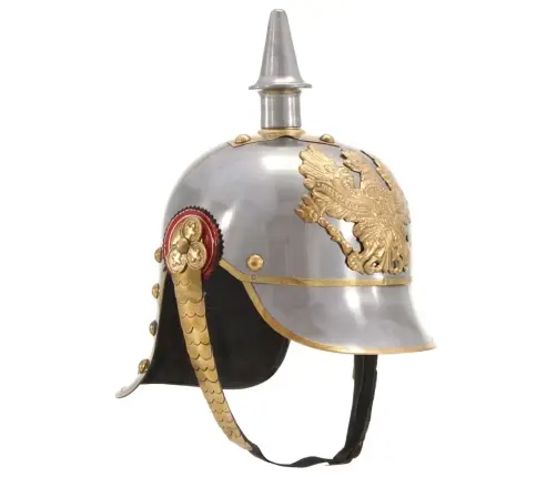 Vokiečių-Prūsų Šalmas, Sidabrinis, Plienas, Antikvarinė Kopija