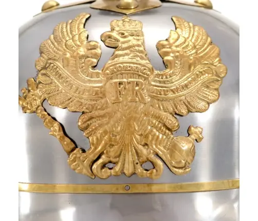 Vokiečių-Prūsų Šalmas, Sidabrinis, Plienas, Antikvarinė Kopija