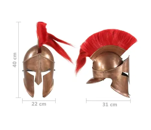 Graikijos Kario Šalmas, Vario, Plienas, Antikvarinė Kopija