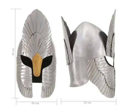 Pasaku Bruņinieku Ķivere, Replika, Sudraba Krāsas Tērauds Vidaxl