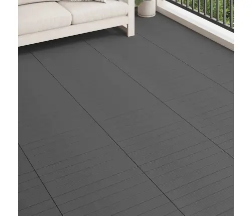 Wpc Flīzes, 60X30 Cm, 6 Gab., 1 M², Pelēkas Vidaxl