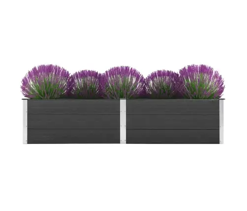 Augstā Puķu Kaste, 250X50X54 Cm, Pelēks Wpc Vidaxl