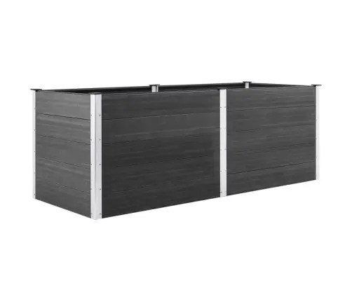 Augstā Puķu Kaste, 250X50X91 Cm, Pelēks Wpc Vidaxl