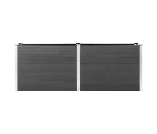 Augstā Puķu Kaste, 250X50X91 Cm, Pelēks Wpc Vidaxl