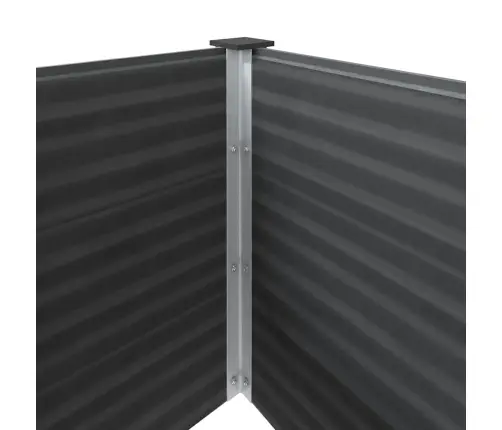 Augstā Puķu Kaste, 250X50X91 Cm, Pelēks Wpc Vidaxl