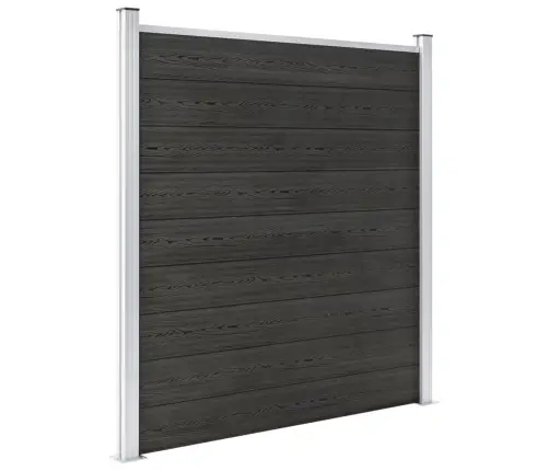 Dārza Žogs, Pelēks, 180X186 Cm, Wpc Vidaxl