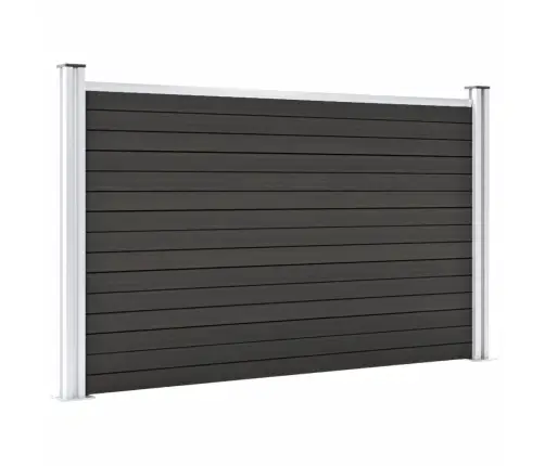 Dārza Žogs, Pelēks, 180X105 Cm, Wpc Vidaxl