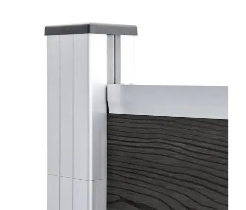 Dārza Žogs, Pelēks, 180X105 Cm, Wpc Vidaxl