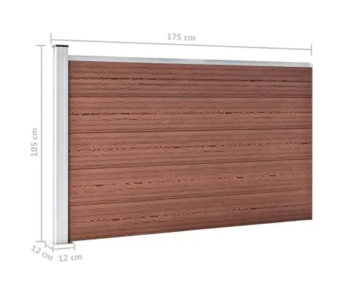 Sodo Tvora, Rudos Spalvos, 175X105 cm Wpc