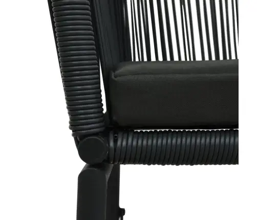 Dārza Krēsli, 2 Gab., Melni, Pe Rotangpalma Vidaxl