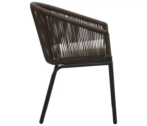 Dārza Krēsli, 2 Gab., Brūna Pe Rotangpalma Vidaxl