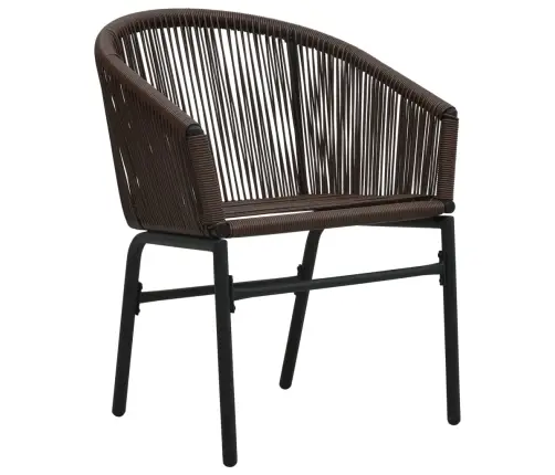 Dārza Krēsli, 2 Gab., Brūna Pe Rotangpalma Vidaxl