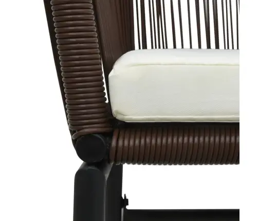 Dārza Krēsli, 2 Gab., Brūna Pe Rotangpalma Vidaxl