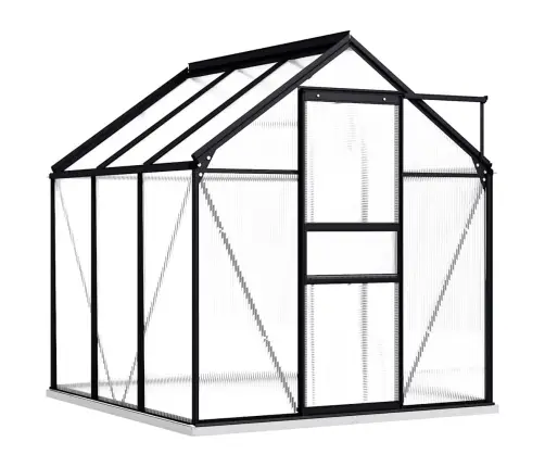 Šiltnamis Su Pagrindo Rėmu, Antracito, Aliuminis, 3,61M²