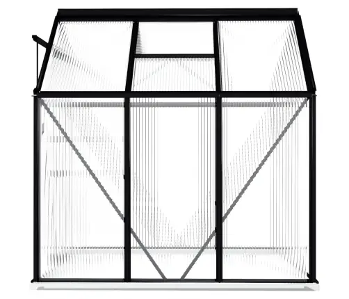 Šiltnamis Su Pagrindo Rėmu, Antracito, Aliuminis, 3,61M²