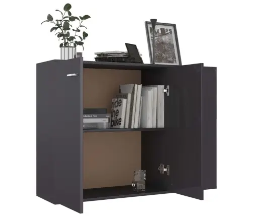 Šoninė Spintelė, Pilkos Spalvos, 105X30X75cm Apdirbta Mediena