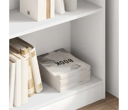 Grāmatu Plaukts, Balts, 80X24X75 Cm, Inženierijas Koks Vidaxl