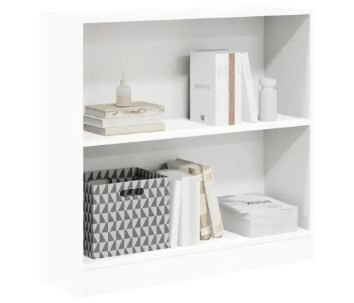 Grāmatu Plaukts, Balts, 80X24X75 Cm, Inženierijas Koks Vidaxl