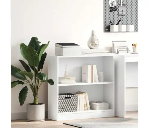 Grāmatu Plaukts, Balts, 80X24X75 Cm, Inženierijas Koks Vidaxl